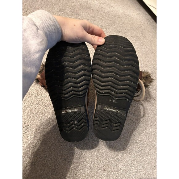 Sorel Joan of Arctic Snow Brown Waterproof Leather Womens‎ Boots NL2429 Size 6 - Picture 7 of 8